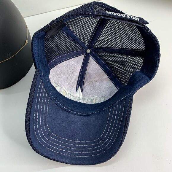 Houston‎ Texas Blue Plaid Lone Star State Baseball Cap Hat - Picture 5 of 6